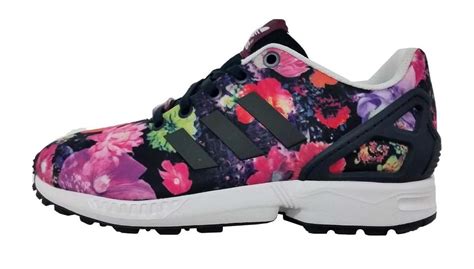 adidas originals zx flux paars s74959 bloemen